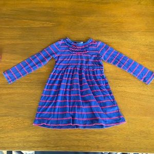 Long sleeved, stripped dress